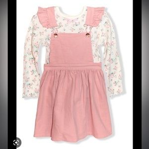 Nannette girl’s jumper‎ dress and shirt size 5